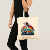 Autisme Acceptatie Rainbow Astronaut Tote Bag (Voorkant (product))