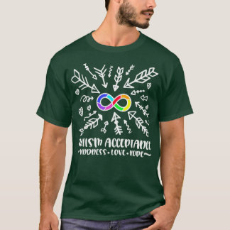 Autisme acceptatie Rainbow Infinfinedity T-shirt