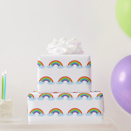 Autisme Acceptatie Regenbogen Kleurrijk Patroon Un Cadeaupapier