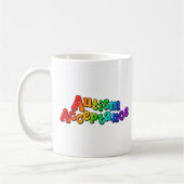 Autisme Acceptatie Regenboog Typografie Koffiemok (Links)