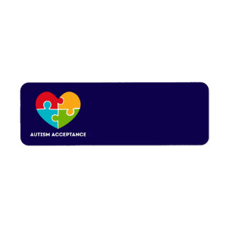 Autisme Acceptatie Retouradres Etiket