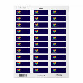 Autisme Acceptatie Retouradres Etiket (Full Sheet)