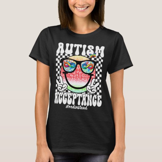 autisme acceptatie smiley (2 t-shirt (Voorkant)