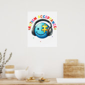 autisme acceptatie smiley  poster (Keuken)