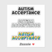 Autisme Acceptatie Sticker Blad (Vel)
