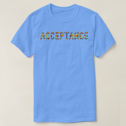 autisme Acceptatie T-shirt (Design voorkant)
