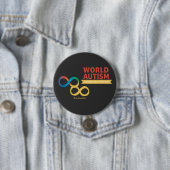 Autisme, Acceptatie van Neurodiversiteit Ronde Button 7,6 Cm (In situ)