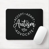 Autisme Accepteer Aanpas Voorstander Ondersteuning Muismat (Met muis)