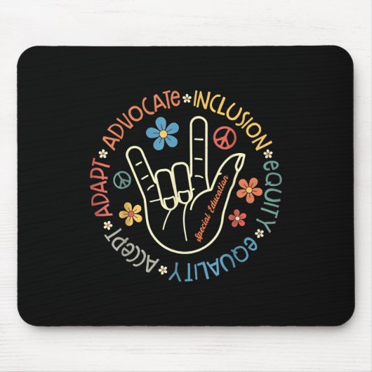 Autisme Accepteer Adapt Advocate Inclusion Autisme Muismat (Voorkant)