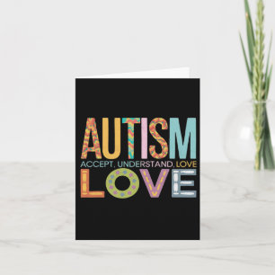 Autisme Accepteer Begrijp Liefde Bewustzijn Onders Kaart