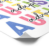 Autisme accepteren Lieve liefde begrijpen Poster (Hoek)