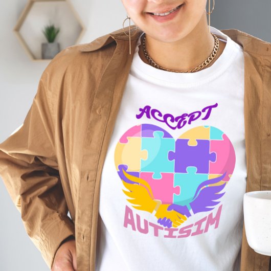Autisme accepteren Tri-Blend shirt