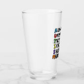 Autisme Acrostic Cute Rainbow Word Poem Glas (Rechts)