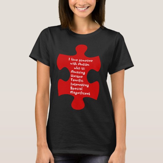 Autisme Acrostic T-shirt (Voorkant)