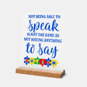 Autisme acryl teken acryl bord (Hoek)