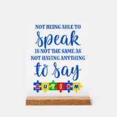 Autisme acryl teken bord (Voorkant)