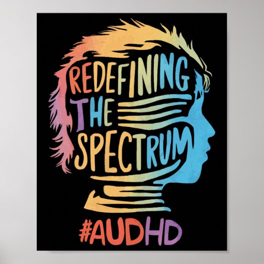 Autisme ADHD Autistisch Spectrum Neurodiversiteit Poster (Voorkant)