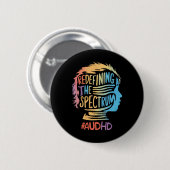 Autisme ADHD Autistisch Spectrum Neurodiversiteit Ronde Button 5,7 Cm (Voorkant /achterkant)