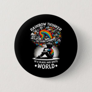 Autisme ADHD Autistisch Spectrum Neurodiversiteit Ronde Button 5,7 Cm