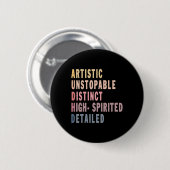 Autisme ADHD Autistisch Spectrum Neurodiversiteit Ronde Button 5,7 Cm (Voorkant /achterkant)