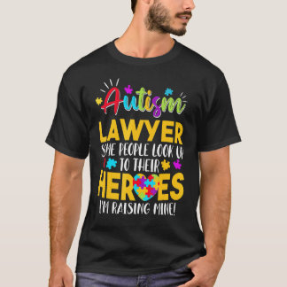 Autisme advocaat Mensen kijken naar hun helden die T-shirt