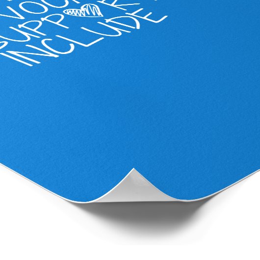 autisme. advocaat. support. include. Poster en afd (Hoek)