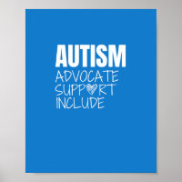 autisme. advocaat. support. include. Poster en afd