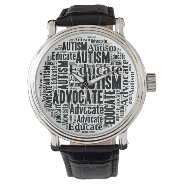Autisme Advocate Watch van GoTeamKate Horloge (Voorkant)