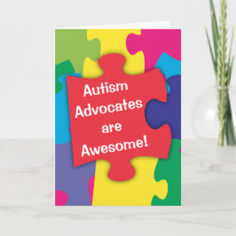 Autisme advocaten zijn Geweldige Bedankkaart