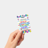 Autisme Alert Niet-verbaal Autistisch Contact Badge (Handheld)