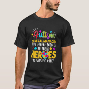 Autisme algemeen manager mensen zoeken hun helden t-shirt