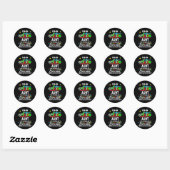 Autisme als Shirt voor autisme Ronde Sticker (Vel)