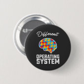 Autisme Ander Besturingssysteem Neurodiversiteit Ronde Button 5,7 Cm (Voorkant /achterkant)