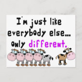 Autisme anders briefkaart (Voorkant)