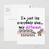 Autisme anders briefkaart (Voorkant / Achterkant)