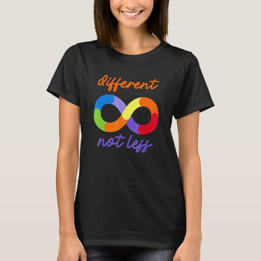 Autisme anders dan minder autisme 2 t-shirt (Voorkant)