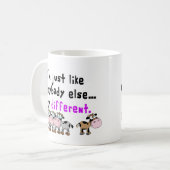 Autisme anders koffiemok (Voorkant links)