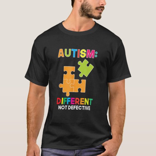 Autisme Anders Niet Defect Spectrum Ondersteuning T-shirt (Voorkant)