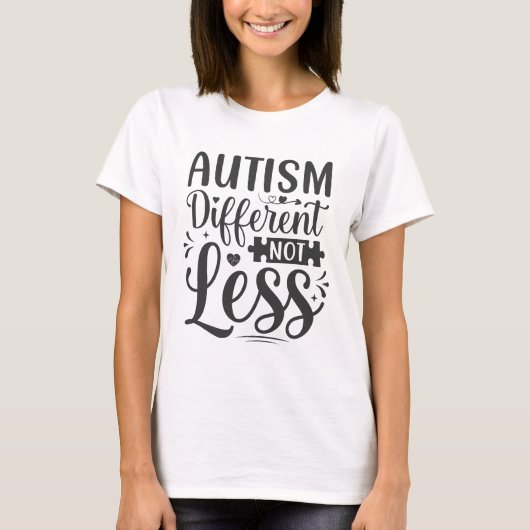 Autisme Anders Niet Minder, Autisme Acceptatie Puz T-shirt (Voorkant)