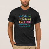 Autisme Anders Niet Minder-Autisme Bewustzijn T-sh T-shirt (Voorkant)