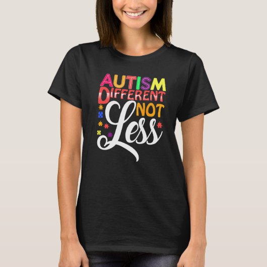 Autisme Anders Niet Minder T-shirt (Voorkant)