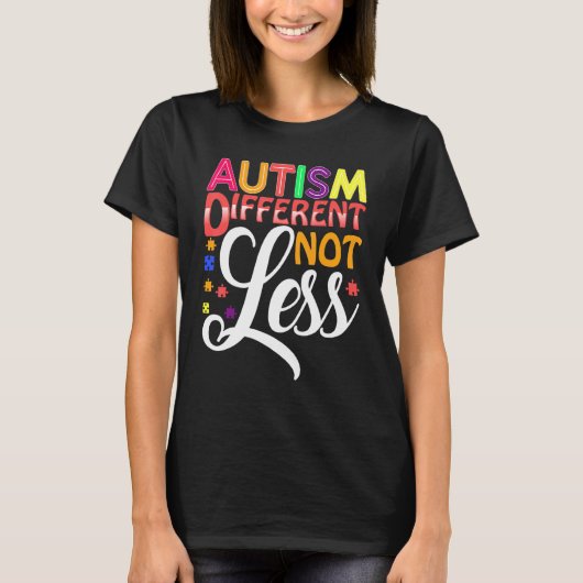 Autisme Anders Niet Minder T-shirt (Voorkant)