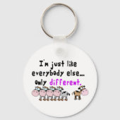 Autisme anders sleutelhanger (Voorkant)