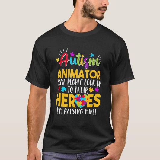 Autisme Animator Mensen kijken op hun heleboel T-shirt (Voorkant)