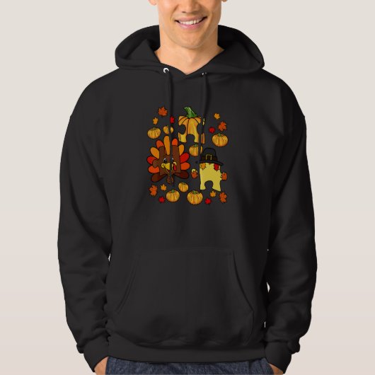 Autisme Asd Bewustzijn Puzzelstuk Herfst Dankdag Hoodie (Voorkant)