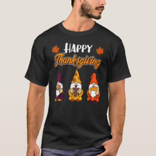 Autisme Asd Bewustzijn Puzzle Gnome Herfst Dankzeg T-shirt