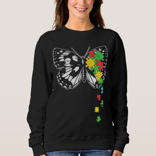 Autisme Asperger Syndroom Autis Butterfly Trui (Voorkant)