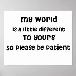 Autisme, aspergers, speciale aandacht poster