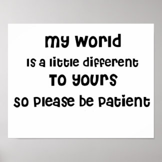 Autisme, aspergers, speciale aandacht poster