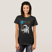 Autisme Astronaut Balloon Autism Space Ki T-shirt (Voorkant volledig)
